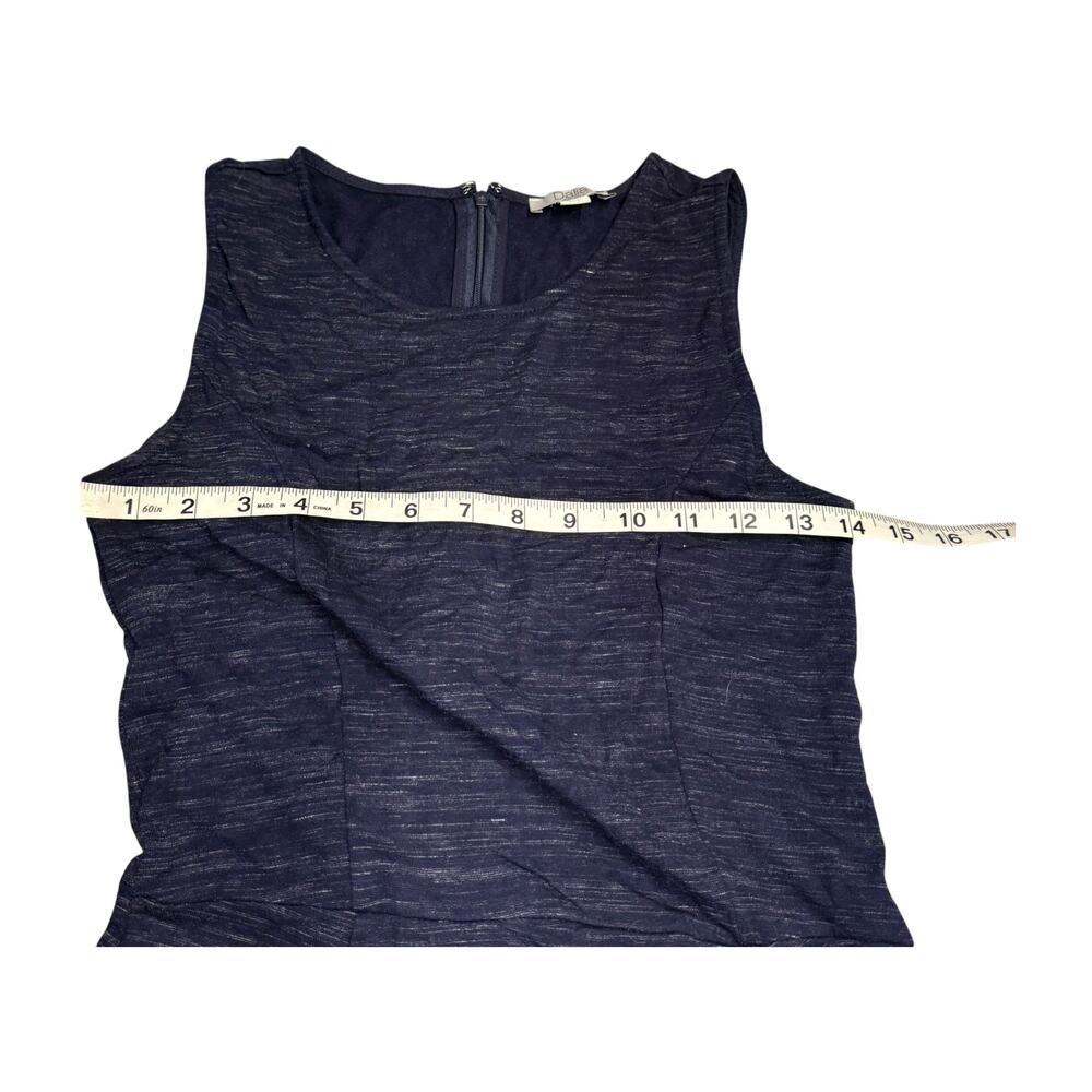 Dalia Navy Heathered Fit Flare A-Line Dress Size S - Picture 3 of 12